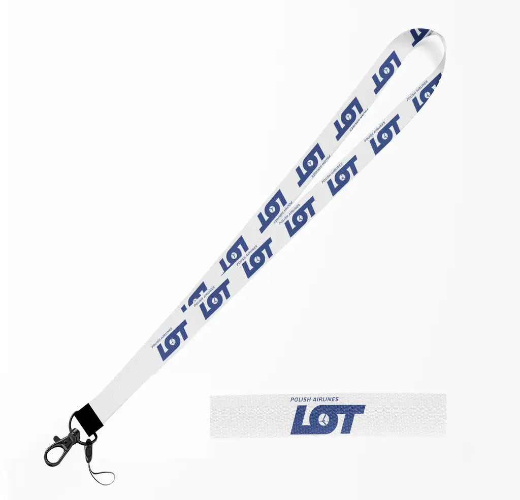LOT Polish Airlines lanyard - white