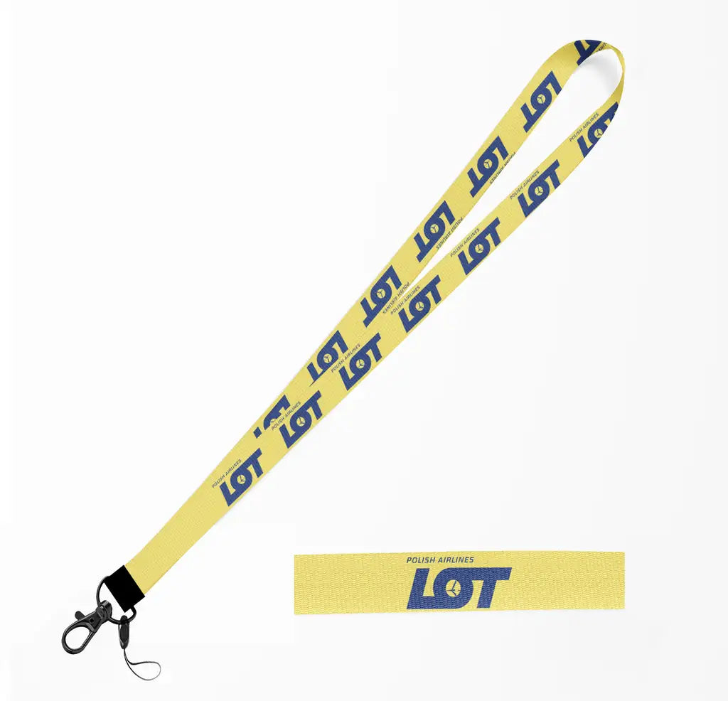 LOT Polish Airlines lanyard - yellow