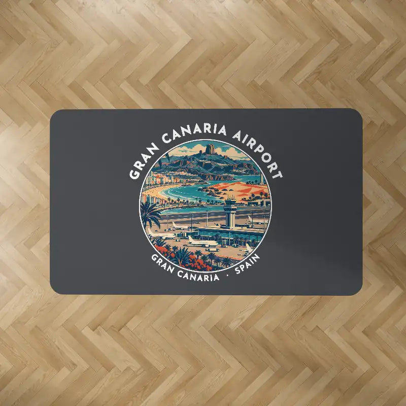 Gran Canaria Airport (LPA) Carpets - Carpet Rectangle - Badge - Dark Gray V2