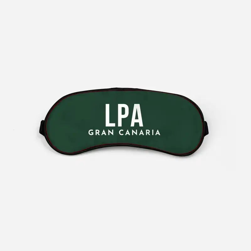 Gran Canaria Airport (LPA) Sleep Masks - Sleep Mask - Code - Dark Green