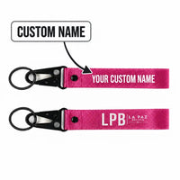Thumbnail for El Alto International Airport (LPB) Hawk-Shaped Key Chains - Hawk Key Chain - Tag - Pink + NAME