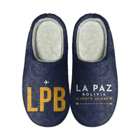 Thumbnail for El Alto International Airport (LPB) Slippers & Flip Flops - Slippers - Cotton - Code - Different - Navy Blue
