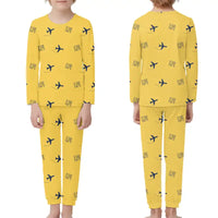 Thumbnail for Linköping City Airport (LPI) Pajamas - Children Pajamas - Yellow