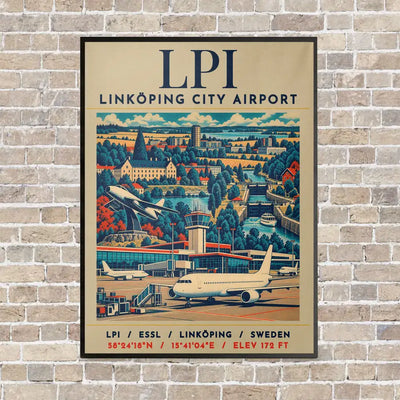 LPI - Poster - Canvas Framed - Beige