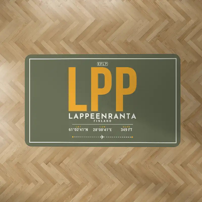 Lappeenranta Airport (LPP) Carpets - Carpet Rectangle - ID Tag - Green Army V2