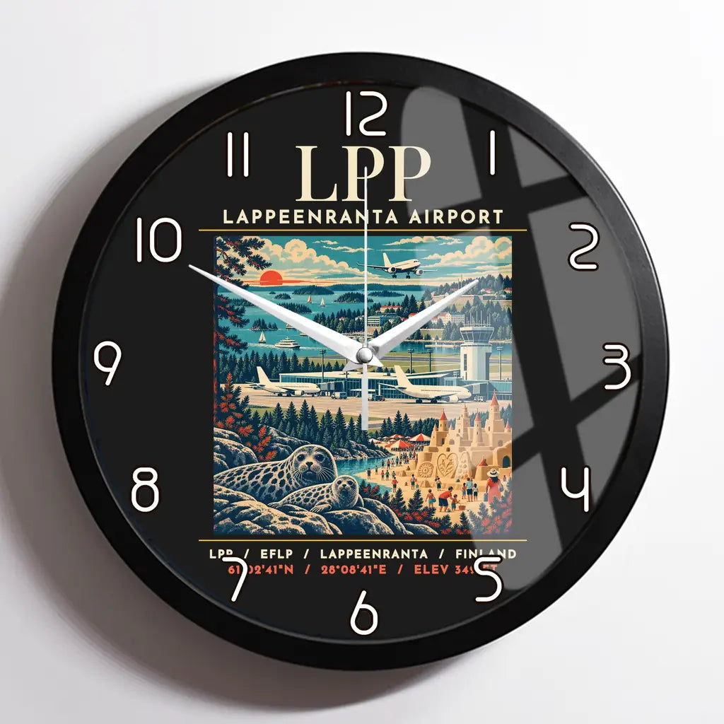 LPP - Poster - Wall Clock Framed - Black