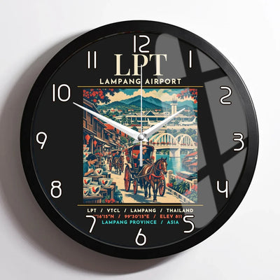 LPT - Poster - Wall Clock Framed - Black
