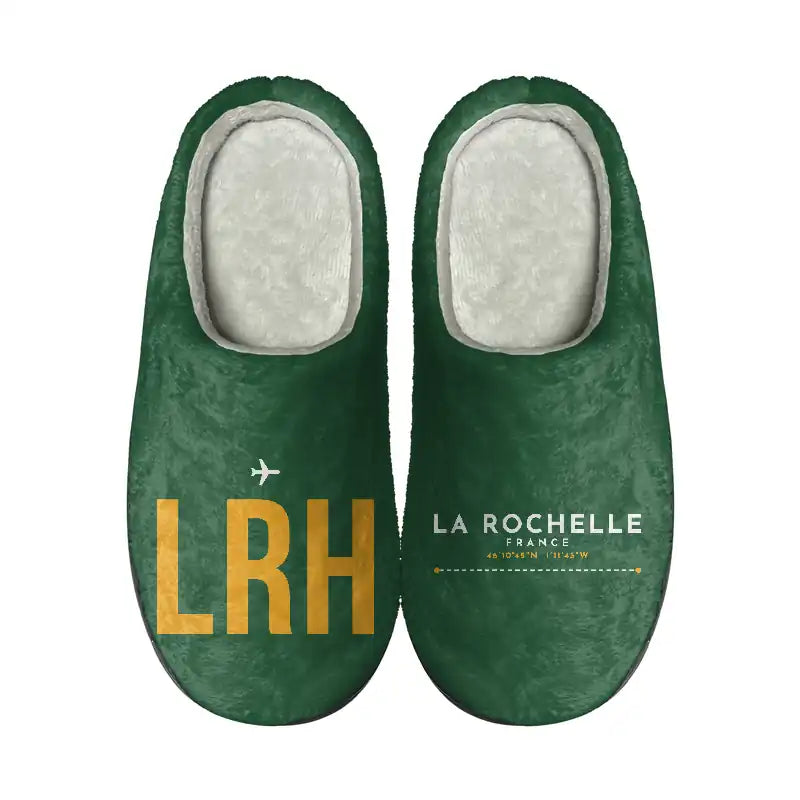 La Rochelle - Ile de Re Airport (LRH) Slippers & Flip Flops - Slippers - Cotton - Code - Different - Green