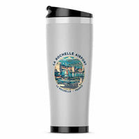 Thumbnail for La Rochelle - Ile de Re Airport (LRH) Travel Mugs - Badge - Stainless Steel (No Holder) - Light Gray