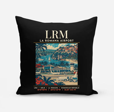 LRM - Poster - Pillow - Black