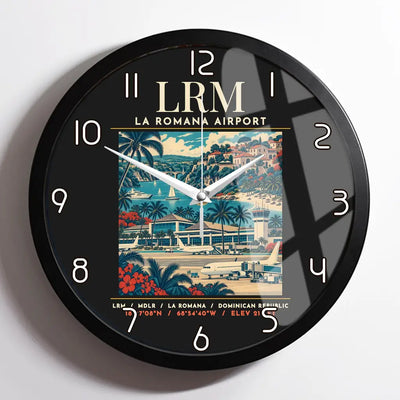 LRM - Poster - Wall Clock Framed - Black