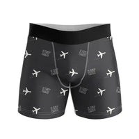 Thumbnail for Lorient South Brittany Airport (LRT) Men Boxers - Pattern - Black