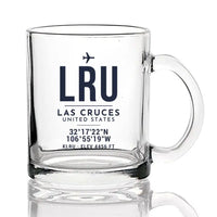 Thumbnail for Las Cruces International Airport (LRU) Glasses - ID Tag - Coffee & Tea Glass