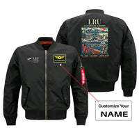 Thumbnail for LRU - Poster - Bomber Jacket - Black + NAME