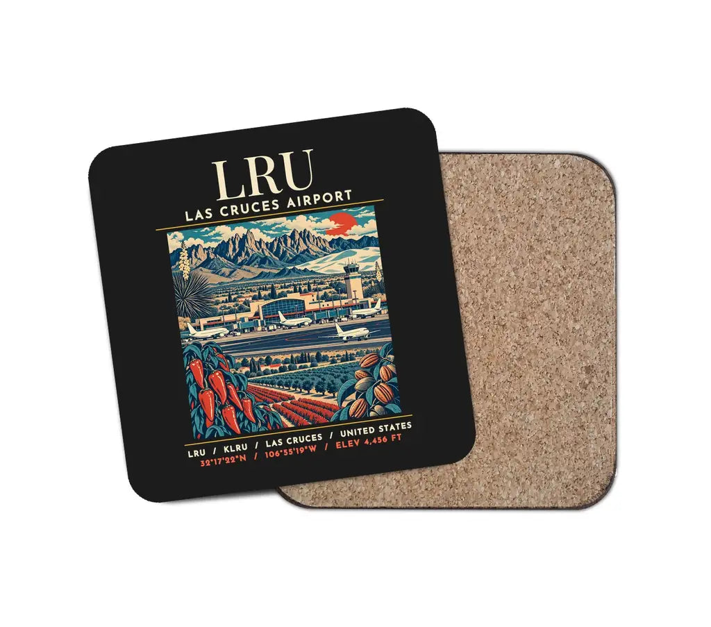 LRU - Poster - Coaster - Black