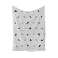 Thumbnail for Sumburgh Airport (LSI) Bedding Sets & Blankets - Blanket - Pattern - Light Gray