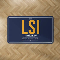 Thumbnail for Sumburgh Airport (LSI) Carpets - Carpet Rectangle - ID Tag - Dark Blue