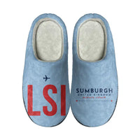Thumbnail for Sumburgh Airport (LSI) Slippers & Flip Flops - Slippers - Cotton - Code - Different - Light Blue
