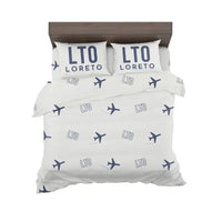 Thumbnail for Loreto International Airport (LTO) Bedding Sets & Blankets - Bedding Set - Pattern - White