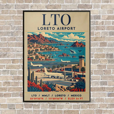 LTO - Poster - Canvas Framed - Beige