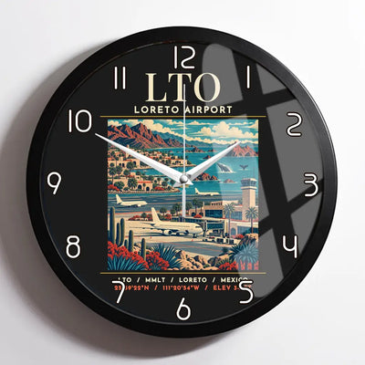 LTO - Poster - Wall Clock Framed - Black