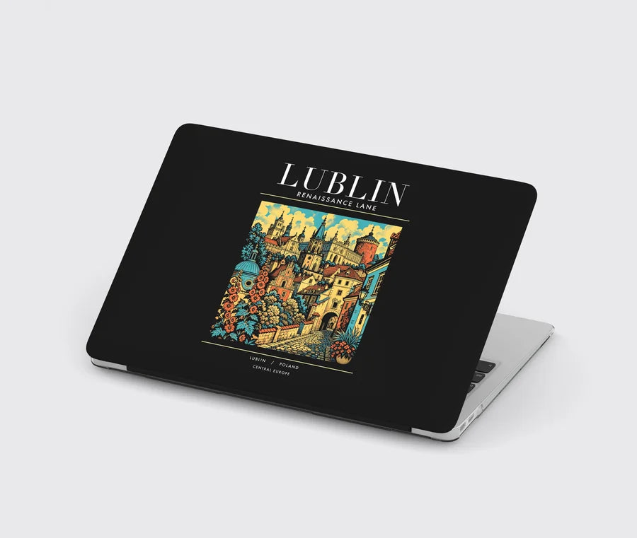 LUBLIN - Poster - MacBook Case - Black