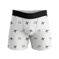 Thumbnail for Lugano Airport (LUG) Men Boxers - Pattern - White