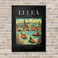 Thumbnail for LULEÅ - Poster - Canvas Framed - Black