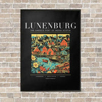 Thumbnail for LUNENBURG - Poster - Canvas Framed - Black