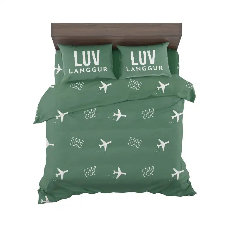 Langgur Airport (LUV) Bedding Sets & Blankets - Bedding Set - Pattern - Green