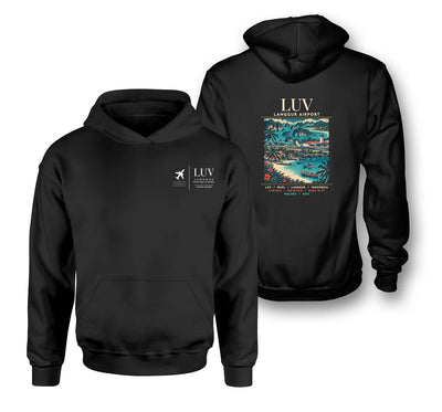 LUV - Poster - Double-Side Hoodie - Black