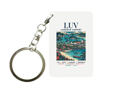 LUV - Poster - Key Chain - White