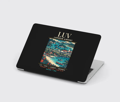 LUV - Poster - MacBook Case - Black