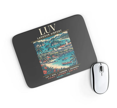 LUV - Poster - Mouse Pad - Black