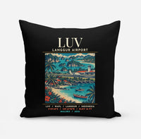 Thumbnail for LUV - Poster - Pillow - Black