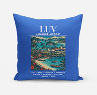 Thumbnail for LUV - Poster - Pillow - Blue