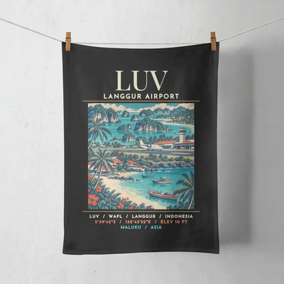 LUV - Poster - Towel - Black