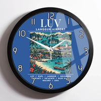 Thumbnail for LUV - Poster - Wall Clock Framed - Blue