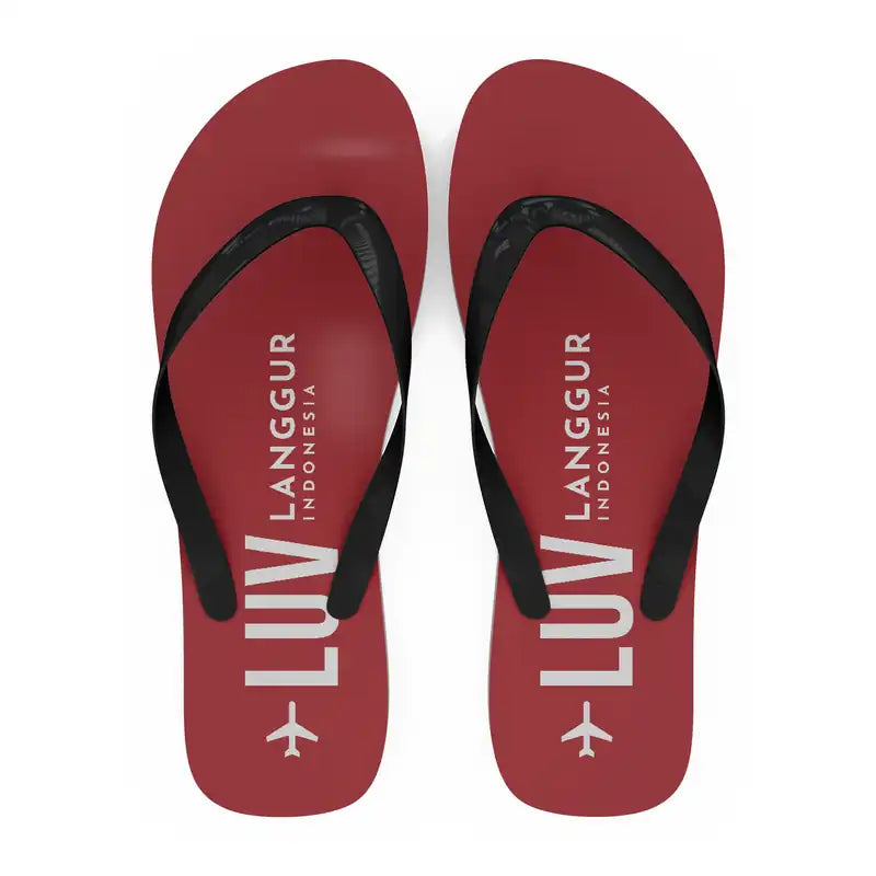 Langgur Airport (LUV) Slippers & Flip Flops - Slippers - Flip Flops - Code - Red