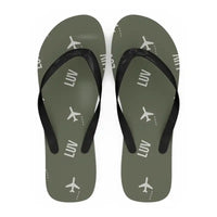 Thumbnail for Langgur Airport (LUV) Slippers & Flip Flops - Slippers - Flip Flops - Pattern - Green Army