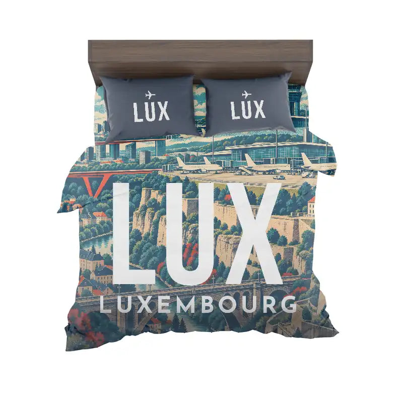 Luxembourg Airport (LUX) Bedding Sets & Blankets - Bedding Set - Scene