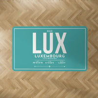 Thumbnail for Luxembourg Airport (LUX) Carpets - Carpet Rectangle - ID Tag - Turquoise