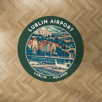 Thumbnail for Lublin Airport (LUZ) Carpets - Carpet Round - Badge - Dark Green