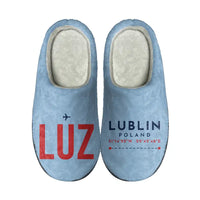Thumbnail for Lublin Airport (LUZ) Slippers & Flip Flops - Slippers - Cotton - Code - Different - Light Blue