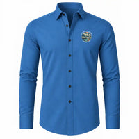 Thumbnail for Livingstone Harry Mwanga Nkumbula International Airport (LVI) Shirts - Long Sleeve Shirt - Badge - Blue