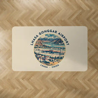 Thumbnail for Lhasa Gonggar International Airport (LXA) Carpets - Carpet Rectangle - Badge - Beige V2