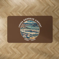 Thumbnail for Lhasa Gonggar International Airport (LXA) Carpets - Carpet Rectangle - Badge - Brown V2