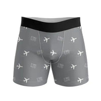 Thumbnail for Lyon-Saint Exupéry Airport (LYS) Men Boxers - Pattern - Gray