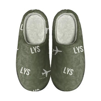Thumbnail for Lyon-Saint Exupéry Airport (LYS) Slippers & Flip Flops - Slippers - Cotton - Pattern - Green Army