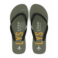Thumbnail for Lyon-Saint Exupéry Airport (LYS) Slippers & Flip Flops - Slippers - Flip Flops - Code - Green Army